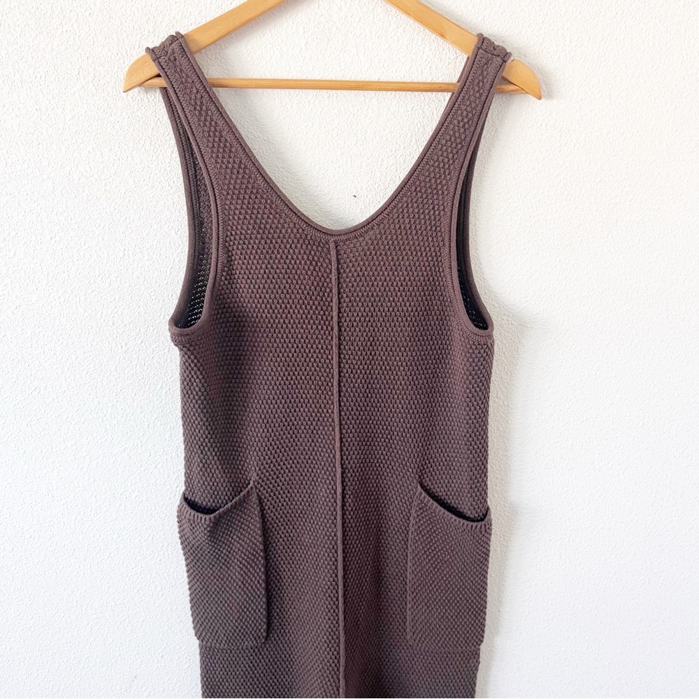 Free People Brown Textured Jumpsuit - Picture 3 of 9